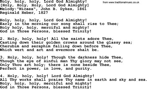 bjmp hymn lyrics|Holy, Holy, Holy! Lord God Almighty! .